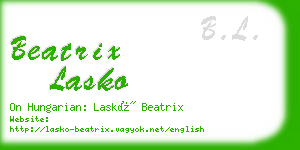 beatrix lasko business card